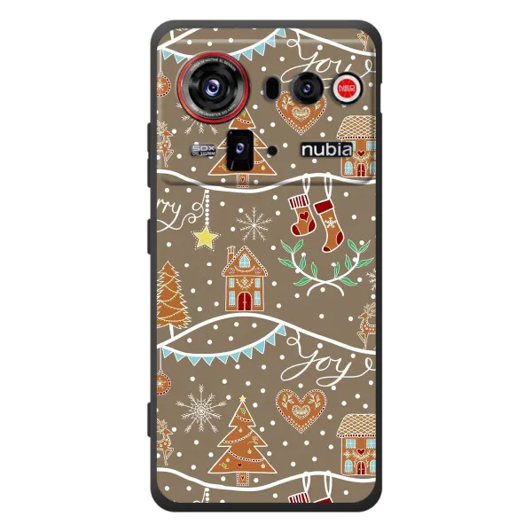 Чехол с принтом «Новогодние пряники» для ZTE nubia Z80 Ultra