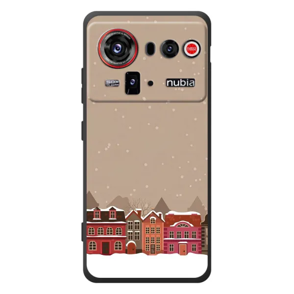 Чехол с принтом «Зимний город» для ZTE nubia Z80 Ultra