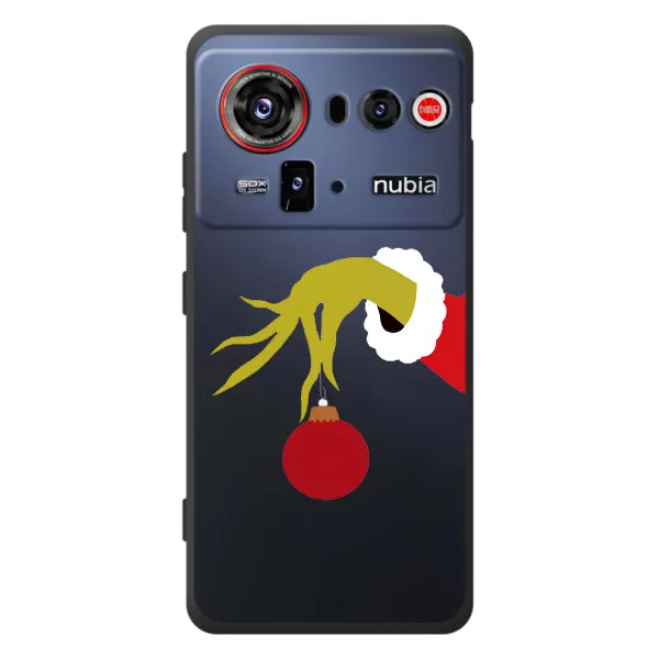 Чехол с принтом «Гринч с игрушкой» для ZTE nubia Z80 Ultra Чехол с принтом «Гринч с игрушкой» для ZTE nubia Z80 Ultra
