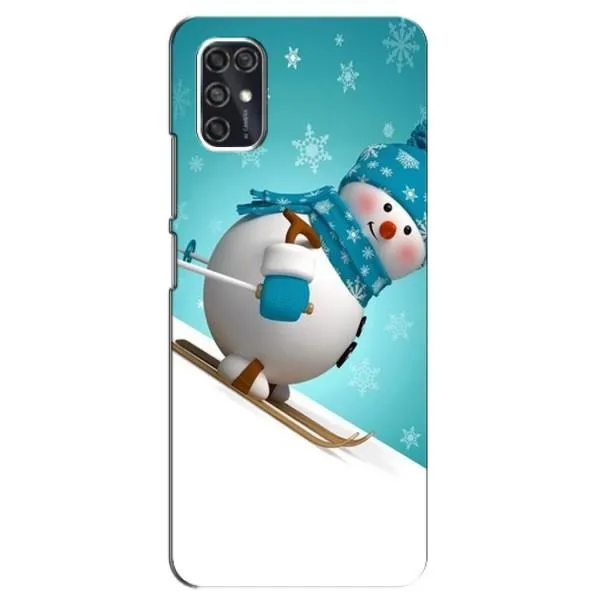 Чехол с принтом «Снеговик на лыжах» для ZTE Blade V2020 Smart