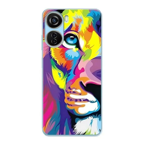 Чохол з принтом «Яскравий Лев» для ZTE V40 Design Чохол з принтом «Яскравий Лев» для ZTE V40 Design
