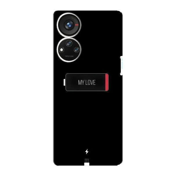 Чехол с принтом «Love battery» для ZTE Blade V40s Чехол с принтом «Love battery» для ZTE Blade V40s