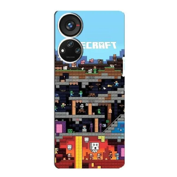 Чохол з принтом «фон Minecraft» для ZTE Blade V40s Чохол з принтом «фон Minecraft» для ZTE Blade V40s
