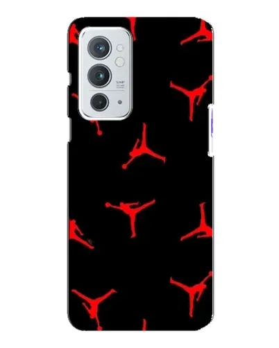 Чохол для OnePlus 9RT з картинкою «Jordan Red Pattern»