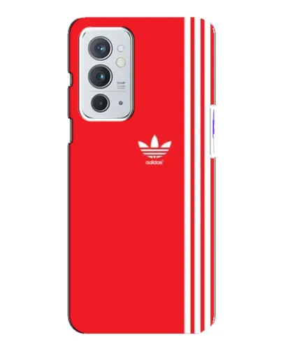 Чохол для OnePlus 9RT з картинкою «Червоний мінімалізм Adidas»