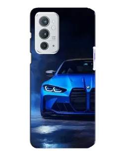 Чохол для OnePlus 9RT з картинкою «Блакитна BMW M4»