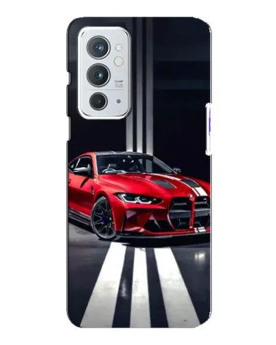 Чохол для OnePlus 9RT з картинкою «Червона BMW на дорозі»