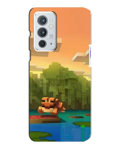 Чохол для OnePlus 9RT з картинкою «Майнкрафт захід сонця»