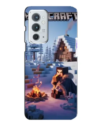 Чохол для OnePlus 9RT з картинкою «Зимовий Minecraft»