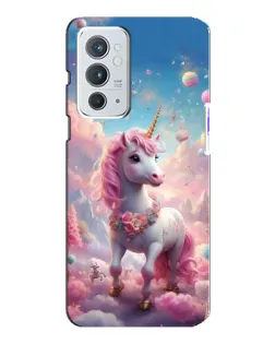Чехол для OnePlus 9RT с картинкой «Единорог среди облаков»