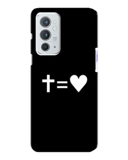 Чохол для OnePlus 9RT з картинкою «Хрест та Серце»
