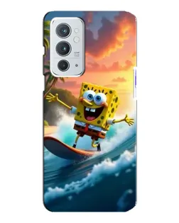 Чехол для OnePlus 9RT с картинкой «Губка Боб серфингист»