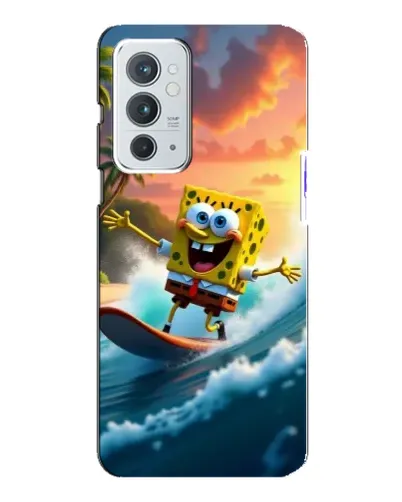 Чехол для OnePlus 9RT с картинкой «Губка Боб серфингист»