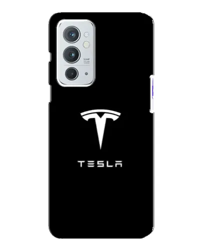 Чохол для OnePlus 9RT з картинкою «Tesla White Logo»