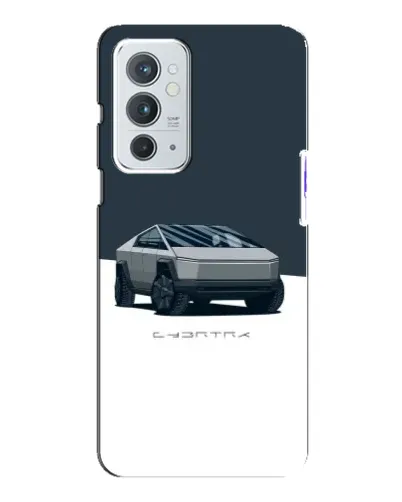 Чохол для OnePlus 9RT з картинкою «Сріблястий Cybertruck Tesla»