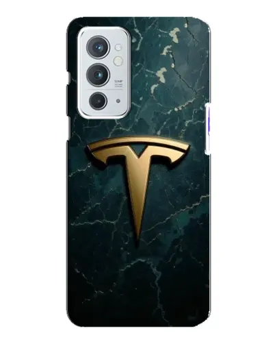 Чохол для OnePlus 9RT з картинкою «Мармурова Tesla Gold»