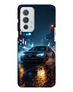 Чохол для OnePlus 9RT з картинкою «Нічне місто та Audi»