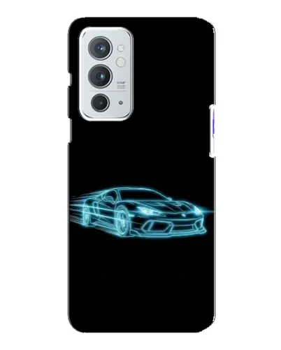 Чохол для OnePlus 9RT з картинкою «Неоновий контур Lamborghini»