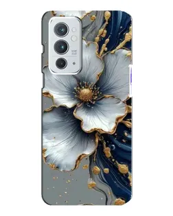 Чохол для OnePlus 9RT з картинкою «Біла квітка та золотий флюїд» Чохол для OnePlus 9RT з картинкою «Біла квітка та золотий флюїд»