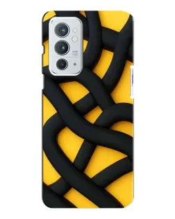 Чохол для OnePlus 9RT з картинкою «Чорне жовте переплетення» Чохол для OnePlus 9RT з картинкою «Чорне жовте переплетення»