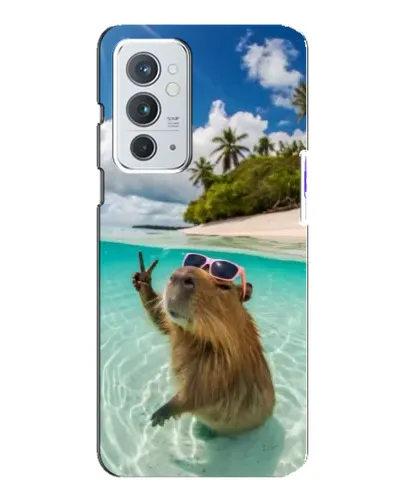 Чохол для OnePlus 9RT з картинкою «Капібара на морі»