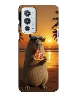 Чохол для OnePlus 9RT з картинкою «Капібара з піцою»