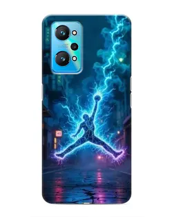Чехол для Realme GT Neo 2 с картинкой «Jordan Gold Jumpman»