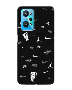 Чехол для Realme GT Neo 2 с картинкой «Nike Black Pattern» Чехол для Realme GT Neo 2 с картинкой «Nike Black Pattern»