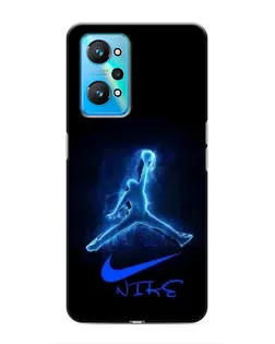 Чехол для Realme GT Neo 2 с картинкой «Jordan Neon Blue» Чехол для Realme GT Neo 2 с картинкой «Jordan Neon Blue»