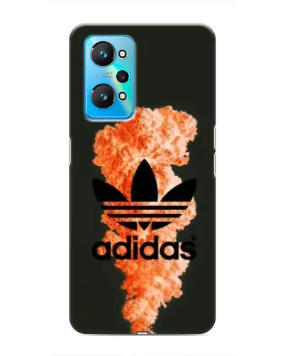 Чехол для Realme GT Neo 2 с картинкой «Оранжевый дым Adidas»