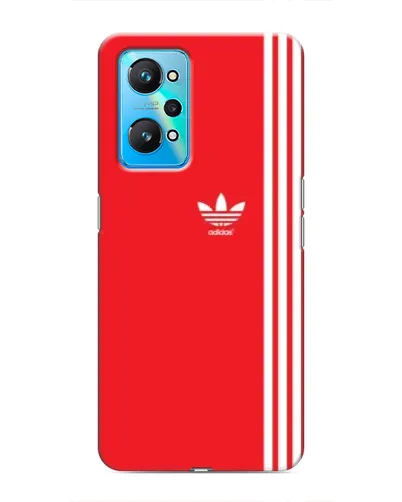 Чехол для Realme GT Neo 2 с картинкой «Красный минимализм Adidas»