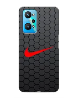 Чехол для Realme GT Neo 2 с картинкой «Nike — карбоновая сетка»