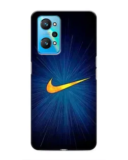 Чехол для Realme GT Neo 2 с картинкой «Синий пульс Nike»
