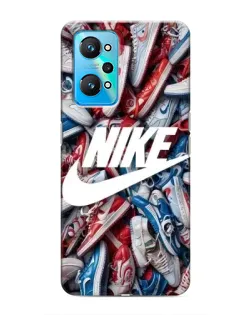 Чехол для Realme GT Neo 2 с картинкой «Коллаж кроссовок Найк»