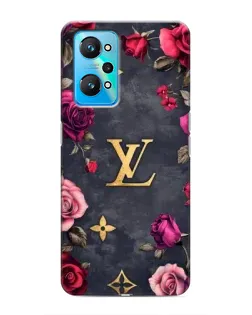 Чехол для Realme GT Neo 2 с картинкой «Цветочный Louis Vuitton»