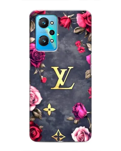 Чехол для Realme GT Neo 2 с картинкой «Цветочный Louis Vuitton»