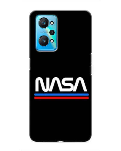 Чехол для Realme GT Neo 2 с картинкой «NASA — классика Red Blue»
