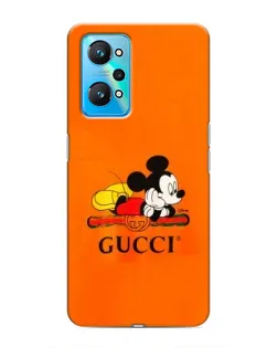 Чехол для Realme GT Neo 2 с картинкой «Микки Маус Gucci — оранж»