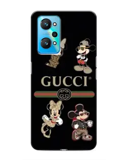 Чехол для Realme GT Neo 2 с картинкой «Gucci — герои Disney и монограмма»
