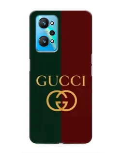 Чехол для Realme GT Neo 2 с картинкой «Gucci — темно-зеленый градиент»