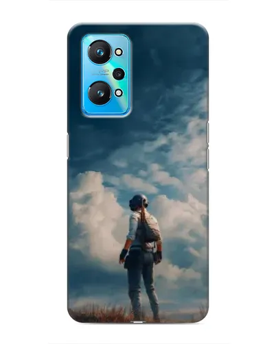 Чехол для Realme GT Neo 2 с картинкой «Герой PUBG на скале»