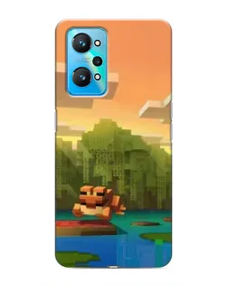 Чехол для Realme GT Neo 2 с картинкой «Майнкрафт закат солнца» Чехол для Realme GT Neo 2 с картинкой «Майнкрафт закат солнца»