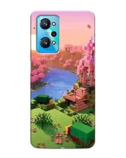 Чехол для Realme GT Neo 2 с картинкой «Розовое дерево Minecraft» Чехол для Realme GT Neo 2 с картинкой «Розовое дерево Minecraft»
