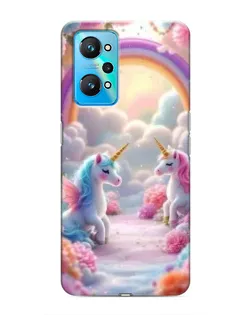 Чехол для Realme GT Neo 2 с картинкой «Радуга и единороги» Чехол для Realme GT Neo 2 с картинкой «Радуга и единороги»