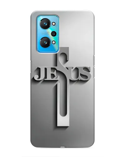 Чехол для Realme GT Neo 2 с картинкой «Металлический крест Jesus» Чехол для Realme GT Neo 2 с картинкой «Металлический крест Jesus»