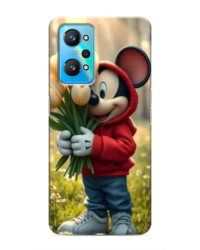 Чехол для Realme GT Neo 2 с картинкой «Микки с тюльпанами» Чехол для Realme GT Neo 2 с картинкой «Микки с тюльпанами»