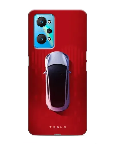 Чехол для Realme GT Neo 2 с картинкой «Tesla Top View»