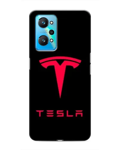 Чехол для Realme GT Neo 2 с картинкой «Tesla Red Logo»