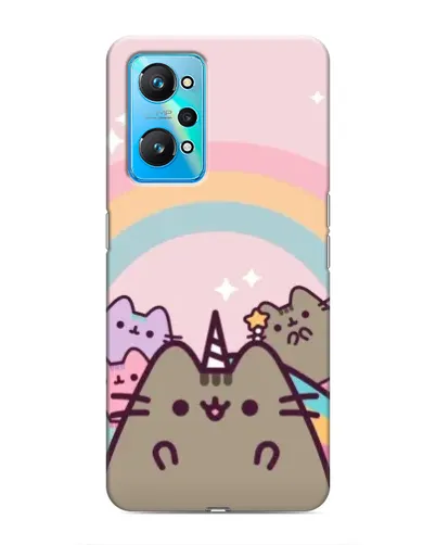 Чехол для Realme GT Neo 2 с картинкой «Единорог Pusheen»