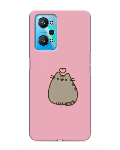 Чехол для Realme GT Neo 2 с картинкой «Pusheen сердце»